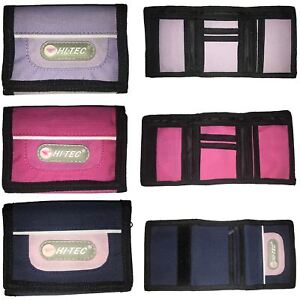 NEW Ladies Girls Womans TriFold WALLET by Hi-Tec Coin Purse Canvas Sports