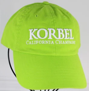 KORBEL CALIFORNIA CHAMPAGNE MENS ADJUSTABLE STRAP BACK HAT EMBROIDERED COTTON - Picture 1 of 13