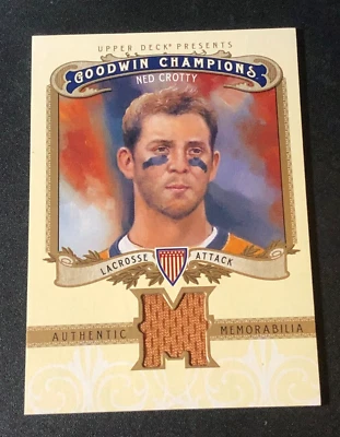 2012 Goodwin Champions NED CROTTY Worn Lacrosse Jersey DUKE Dallas RATTLERS 🐍 - Image 1 of 2