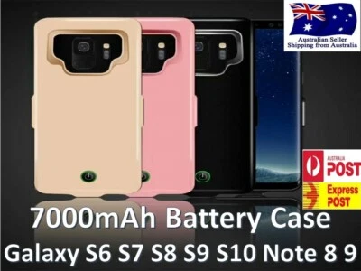 Ultra Slim Power Bank Battery Charger Case Galaxy S23 S22 S20 Ultra 10 8 Note 20 - image 1 of 4