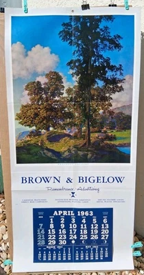 MAXFIELD PARRISH - CALENDARIO 1963 - PAÍS PACÍFICO - 42,5 X 22 - EXTRA GRANDE B&B Foto 1 de 4