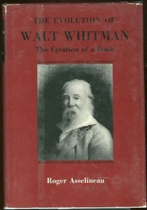 Evolution Walt Whitman Roger Asselineau 1962 1st edition Dust Jacket Hardcover - Picture 1 of 1