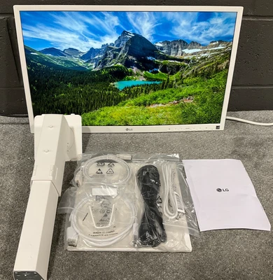 LG 23.8" LED LCD Monitor 1080p white 24BK550Y-H ✅❤️️✅❤️️✅❤️️✅❤️️ - Image 1 of 4