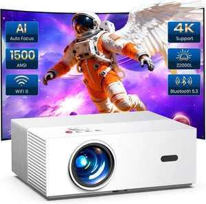 JOWLURK M8 1080P Proiettore Focus Elettrico, 22000L Supporto 4K WiFi - Foto 1 di 1