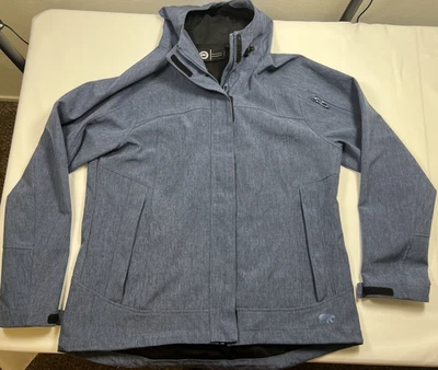 Polar King 重型冬季夹克连帽蓝色户外女式大号全新无标签 — 第 1/4 张图片