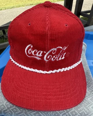 De colección Coca-Cola Coca-Cola Pana Snapback Correa Cuerda Sombrero Gorra NUEVO Foto 1 de 4