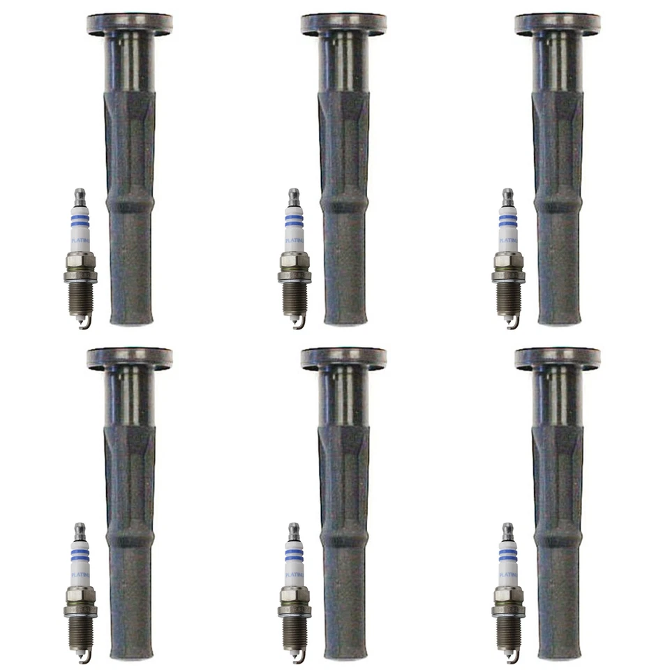 Bosch 6 bujías Platinum y kit de arranque de bobina de encendido Denso para Tacoma 3,4 L V6 Foto 1 de 1