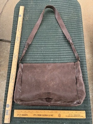 Sundance Made in Italy Brown Leather Hobo   Shoulder Crossbody Messenger Bag GC - Image 1 of 4