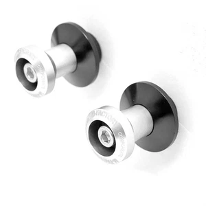 Silver SPMF 8MM Swingarm Stand Spools For Kawasaki ZX-6R 636 19 20 -MC - Picture 1 of 4
