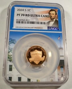 2024-S 1c NGC PF70RD UCAM PROOF LINCOLN CENTAVO TONO ULTRA CAMAFEO PR 70 - Imagen 1 de 4