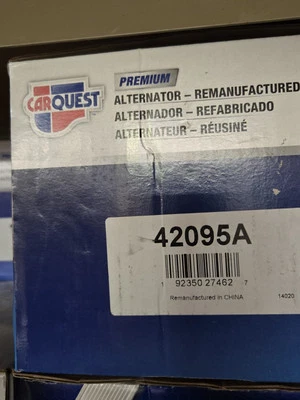 Carquest 雪佛兰 GMC 凯迪拉克 HD2 针 2014+ 350 安培高输出 42095 Reman Alt — 第 1/2 张图片
