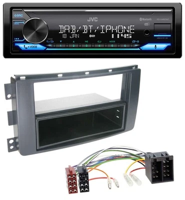 JVC Bluetooth DAB USB MP3 Autoradio für Smart ForFour 454 ForTwo 451 ISO - Bild 1 von 4