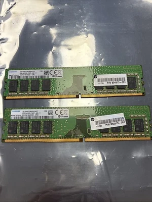 2x Samsung 8GB 1Rx8 PC4-2400U-UA2-11 ECC Server RAM M378A1K43CB2-CRC - Image 1 of 3