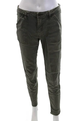 Pantalones ajustados Sanctuary para mujer de algodón con cremallera y botones verdes talla 29 EUR Foto 1 de 4