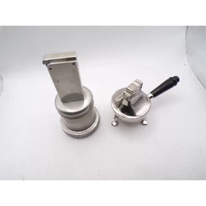 Vintage MCM Miniature Metal Stove & Lighter Set Collectible Tabletop Decor - Picture 1 of 4