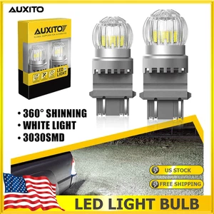 AUXITO 3156 3157 LED Reverse Backup Light 6000K Bulbs White Super Bright - Picture 1 of 10