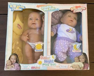 Vintage Lots Of Love Babies By Berenguer JC Toys 2 Pack Day n Night Dolls 2005 - Image 1 of 4