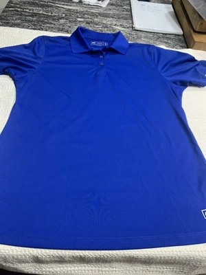 Camisa de golf Russell Athletic Dri-Power con cuello ajustado para mujer talla grande azul Foto 1 de 4