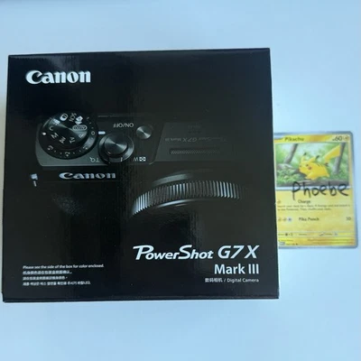 "NOVSAVE" $100 OFF - BRAND NEW Canon PowerShot G7X Mark III 20.1MP Camera Black - Image 1 of 2