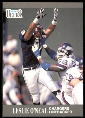 1991 Fleer Ultra Leslie O'Neal San Diego Chargers #126 - Image 1 of 2