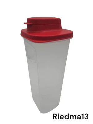 Tupperware Slim Line Kanne Erfrischer 2 Liter rot ohne Sieb - Bild 1 von 2
