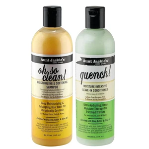 Aunt Jackie's Oh So Clean Shampoo & Quench Leave-In Conditioner - Picture 1 of 3