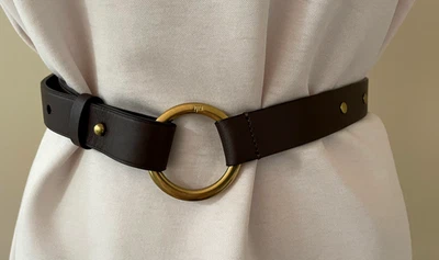 Cinturón CAbi Mujer Anillo Cuero Genuino Marrón Talla S/M Foto 1 de 4