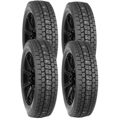 (QTY 4) 225/70R19.5 Bridgestone M729F Drive Radial Load Range G Tires - Image 1 of 4