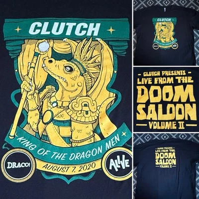 CLUTCH Live From The Doom Saloon Vol 2 Alt Metal T-Shirt 2020. 3XL Preowned - Image 1 of 4