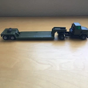 MATCHBOX SUPER KINGS VINTAGE K-23 LOW LOADER AND K-115/ K-16/18 FORD LTS TRACTOR - Picture 1 of 12