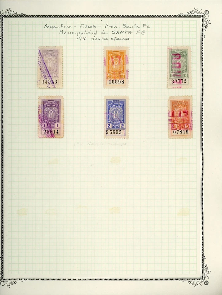 ARGENTINA Specialized REVENUE Selections on Album Page Lot #260 - SEE SCAN - $$ - Image 1 of 1