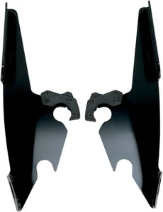 Memphis Shades Trigger Lock Memphis Fats / Slim Windshield Plates Only Kit Black - Picture 1 of 1