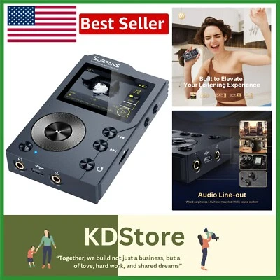 F20 Hi-Fi Audio Player with Bluetooth, 10-Hour Battery Life & 64GB Card - Image 1 of 4