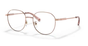 Versace 0VE1282D 1412 Rose gold Women's Round Eyeglasses - Picture 1 of 4