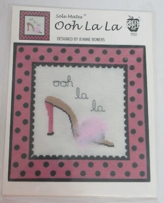 Cross Stitch Sole Mates Ooh La La Shoe Pattern by Green Apple Co. New - Image 1 of 4