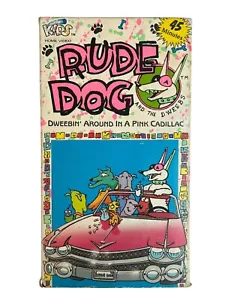 RUDE DOG DWEEBIN' AROUND IN A PINK CADILLAC VHS TAPE 1980s Cartoons Surf Skate - Picture 1 of 3