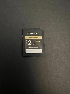 PNY Premium 2GB SD Genuine Camera Memory Card Used - Picture 1 of 1