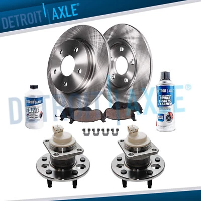 Rotores de disco traseiros pastilhas de freio cubo de rolamento de roda para Impala Monte Carlo Buick Regal - Imagem 1 de 4