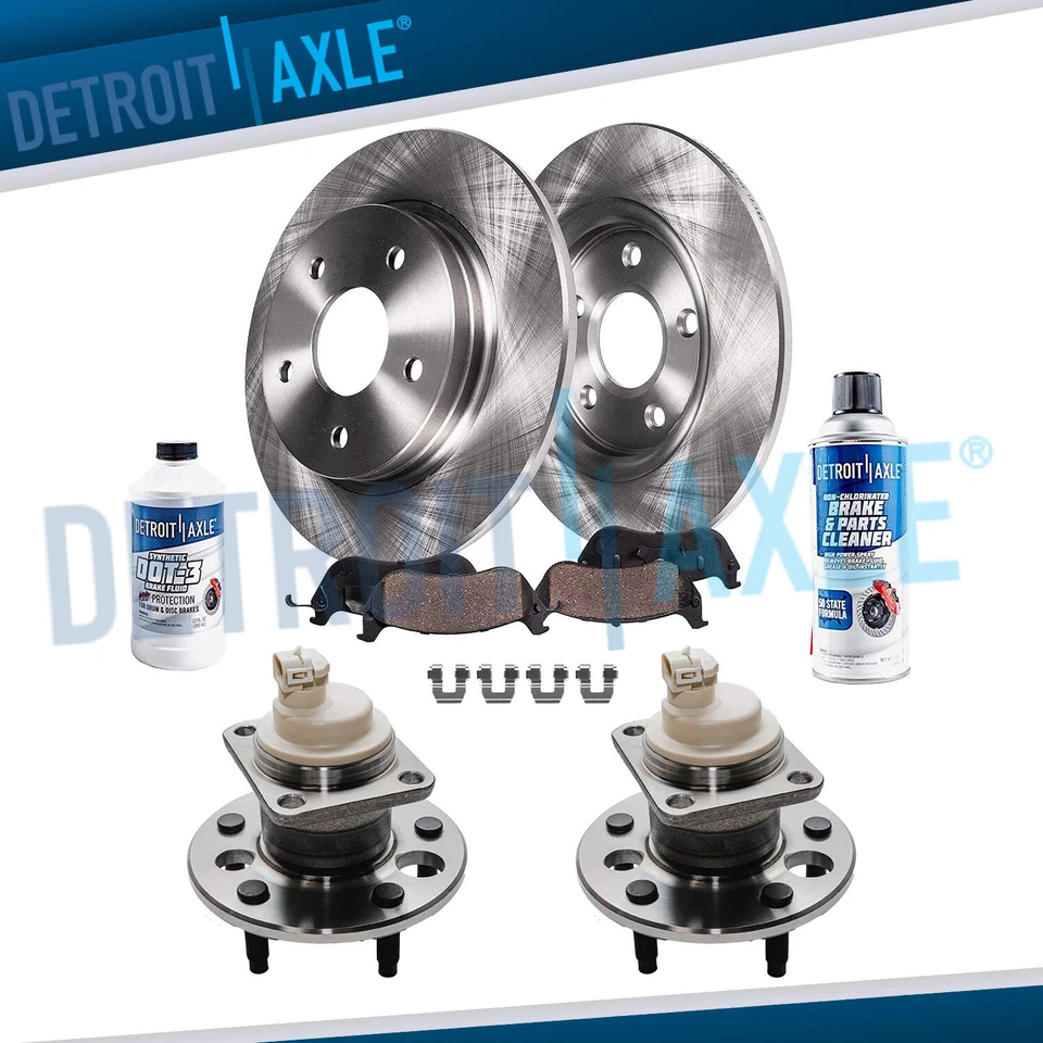 Rotores de disco traseros pastillas de freno buje de cojinete de rueda para Impala Monte Carlo Buick Regal Foto 1 de 4