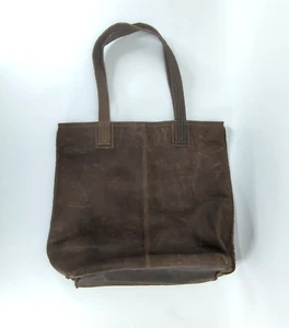 J. Jill Bolso de Cuero Bolso de Mano Cartera Correa para el Hombro Marrón Rústico Usado - Imagen 1 de 11