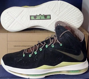 2013 Nike Lebron X 10 EXT QS Black Suede SZ 9.5 ( 607078-001 ) - Picture 1 of 6