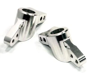 Silver Billet Machined Rear Hub Carriers for HPI 1/10 Bullet MT & Bullet ST - Picture 1 of 1