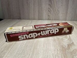 vtg collectible snappies snap wrap cling film new 1970’s prop collectible Old(22
