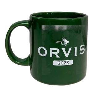 ORVIS Fly Fishing 2023 Mug Green Large 16 oz Cup Advertising Promo Collectible - Picture 1 of 5