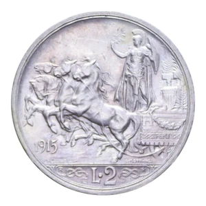 2 LIRE 1915 QUADRIGA BRIOSA VITT. EMANUELE III - Picture 1 of 2