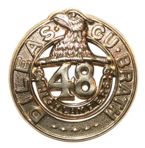 INSIGNIAS DE GORRA MILITAR BRITÁNICA, El 48º Batallón Highlanders de Canadá, Segunda Guerra Mundial - Imagen 1 de 2