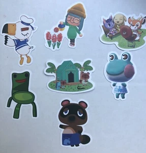 (7) ANIMAL CROSSING Aufkleber - Laptop Skateboard Handy Tablet Journal Sticker - Bild 1 von 1