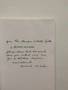 Marcel MARIËN " Le Pont aux Ânes " avec ENVOI, Les Lèvres Nues 1987 tom gutt - Picture 1 of 2