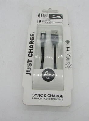 Cargador de cable USB Altec Lansing de 6 pies micro a dispositivos USB  Foto 1 de 3