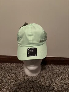 NIKE KIDS CLUB CAP CHROME SWOOSH UNSTRUCTURED VAPOR GREEN FB5064 376 DRI FIT - Picture 1 of 7